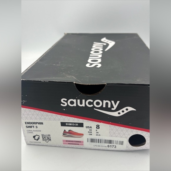 Saucony Endorphin Shift 3 Women’s Sneakers Size 8 Running Shoe Coral/Shadow - Picture 14 of 14
